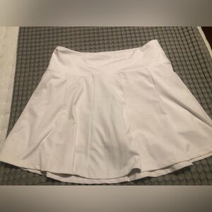 White Pleated Skirt